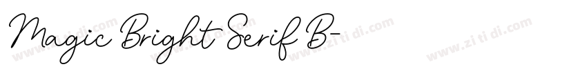 Magic Bright Serif B字体转换 Magic Bright Serif B字体转换